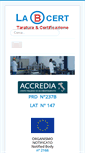 Mobile Screenshot of labcert.it